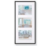 walther design nero 3X 15x20 cm galleria con passe-partout, New Lifestyle cornice in plastica KV320B