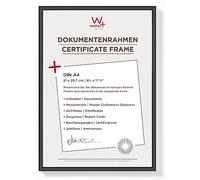 walther design New Lifestyle KV130B16 - Cornice portafoto in plastica, 16 pezzi, 21 x 29,7 cm, colore: nero