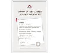 walther design New Lifestyle KV130W5, Cornice in Plastica, Confezione da 5 Pezzi, 21 x 29.7 cm (DIN A4), Bianco