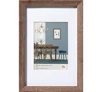 walther design noce 20 x 30 cm con passe-partout, cornice in legno Fiorito EF030N