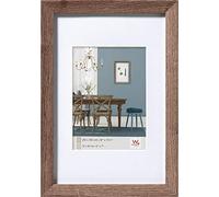 walther design noce 24 x 30 cm con passe-partout, cornice in legno Fiorito EF430N