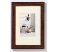 walther design noce 60 x 80 cm con passe-partout, Cornice home in legno HO080N