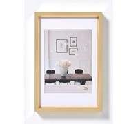 walther design oro 18 x 24 cm con passe-partout, cornice in plastica Steel Style ES824G