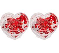 walther design Palline Glitter 9,1 x 6,5 cm Vetro Artistico GK250H (Confezione da 2)