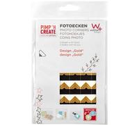walther design photo corners oro 2 fogli con un 42 angoli foto PIMP E CREATE FE084G