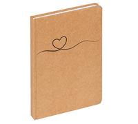 walther design PIMP AND CREATE NB521P-1 - Quaderno, formato DIN A5, marrone con cuore nero