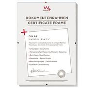 walther design RB130K5, Supporto per Immagini in Vetro Trasparente, Senza Cornice, per Incorniciare Documenti, Formato: 21 x 29.7 cm (DIN A4), Confezione da 5 Pezzi