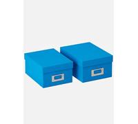 walther design Scatola portaoggetti blu oceano, confezione da 2 pezzi, 2 scatole FB-115-DU