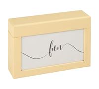 walther design Scatola portaoggetti per 100 foto 10 x 15 cm, crema FB-116-H, Photo box Fun