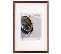 walther design Select HSX015P - Cornice in legno, con vetro sintetico, 10 x 15 cm, marrone scuro