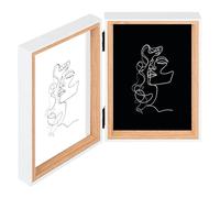 walther design Silhouette NW218P - Cornice portafoto doppia, 2 foto 13 x 18 cm, in faggio