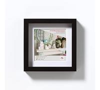 walther design Stockholm EA222BD, Cornice in Legno con Passepartout, Confezione Doppia, 20 x 20 cm, Nero