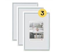walther designCornice per quadri bianca 20 x 30 cm confezione da 3, cornice in plastica Galeria KW030H3