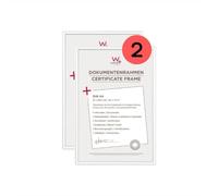 walther designCornice per quadri bianca 21 x 29,7 cm (DIN A4) Confezione doppia, nuova cornice in plastica Lifestyle KV130WD