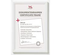walther designCornice per quadri bianca 21 x 29,7 cm (DIN A4) Cornice in plastica Trendstyle KP130W