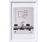 walther designCornice per quadri bianca 30 x 40 cm con passe-partout, cornice in plastica Steel Style ES040W