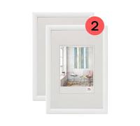 walther designCornice per quadri bianca 40 x 50 cm confezione doppia, cornice in plastica Trendstyle KP050WD