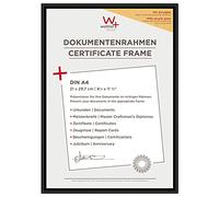 walther designCornice per quadri nera 21 x 29,7 cm (DIN A4) con vetro artistico, cornice in plastica New Lifestyle KVX130B