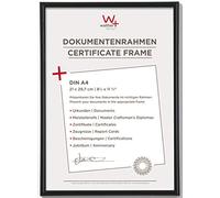 walther designCornice per quadri nera 21 x 29,7 cm (DIN A4) Cornice in plastica Galeria KB130H