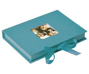 Walther designScatole portaoggetti Verde Petrolio con Apertura per Coperchio, Fun FB-112-K