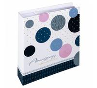 Walther ME-487-L Blu 200 fogli 13 x 18 Rilegatura perfetta Carta Bianco Memo