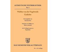 Walther Von Der Vogelweide Gedichte (Tascabile) Altdeutsche Textbibliothek