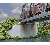 Walthers Cornerstone 933-4553 Double Track Railroad Bridge Concrete Abutments (2) Kit