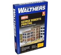 Walthers Cornerstone Ho Scale Model George Roberts Printing Modello in Scala 1:160 N, Colore Stampa, 1/4" 11.2 x 19.3 x 18.1cm, 933-3231