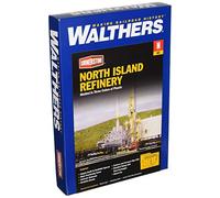 Walthers Cornerstone Ho Scale Model North Island Oil Refinery Modello in Scala 1:160 N, Colore Raffineria petrolifera dell'Isola del, 8-1/16 x 5" 20.5 x 12.7cm, 933-3219