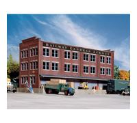 Walthers Cornerstone Series Kit HO Scale Railway Express Agency (REA) Transfer Building, 8, Grigio