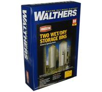 Walthers HO Scale Cornerstone Series174 Modern Grain Series Kit contenitori per stoccaggio umido/asciutto (parti per contenitori completi) 3-5/8