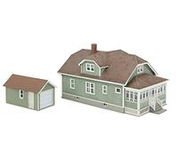 Walthers Scala H0 Kit di Costruzione Casa Unifamiliare con Garage