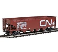 Walthers Trainline Offset Hopper - Ready to Run -- Canadian National (brown, white; Large Logo) HO Scale