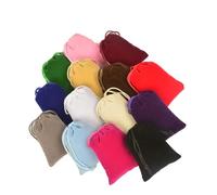 Waltonalice 10 sacchetti in velluto per gioielli, mini sacchetti regalo, piccoli sacchetti con cordino per gioielli, anelli, tappi per le orecchie, collana, mix di colori casuali, 10 x 12 cm