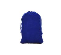 Waltonalice 10 sacchetti in velluto per gioielli, mini sacchetti regalo, piccoli sacchetti con cordino per gioielli, anelli, tappi per le orecchie, collana, blu reale, 10 x 12 cm