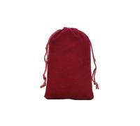 Waltonalice 10 sacchetti in velluto per gioielli, mini sacchetti regalo, piccoli sacchetti con cordino per gioielli, anelli, tappi per le orecchie, collana, rosso vino, 20 x 30 cm