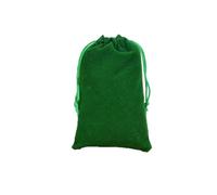 Waltonalice 10 sacchetti in velluto per gioielli, mini sacchetti regalo, piccoli sacchetti con cordino per gioielli, anelli, tappi per le orecchie, collana, verde profondo, 7 x 9 cm