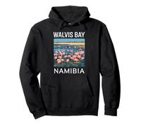 Walvis Bay Namibia, divertente fenicottero e fauna tropicale Felpa con Cappuccio