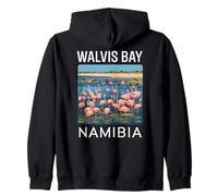 Walvis Bay Namibia, divertente fenicottero e fauna tropicale Felpa con Cappuccio