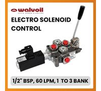 Walvoil,1 - 3 Banca,1/2 Bsp ,60 L / Minuto D / Agendo,Molla Ritorno,Solenoide