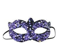 Wambere 1 piccola maschera a punta in PVC con paillettes, maschera da donna, maschera veneziana, maschera per gli occhi, maschera per cosplay, Halloween, carnevale, lilla