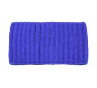 Wambere 2 fasce per capelli invernali da donna, a maglia, per capelli, scaldacollo, fascia elastica per il viso, per ragazze e donne, blu reale