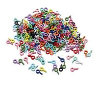 Wambere 200 viti a testa di pecora, con occhielli a vite, piccoli aghi per occhi, per fai da te, gioielli, piccoli oggetti decorativi, progetti artigianali, 4 x 8 mm, colore misto