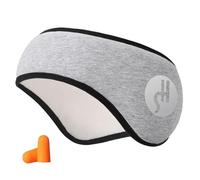 Wambere Protezione contro il rumore, paraorecchie con tappi per le orecchie, cuscinetti auricolari regolabili, ammortizzatore di rumore, per dormire, lavorare, studiare, grigio