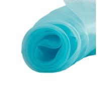 Wambere Tessuto in organza da cucire, al metro, in tessuto trasparente in organza, decorazione delicata, fine e trasparente, per il fai da te, per abiti fatti a mano, abito da sposa, blu cielo