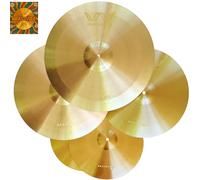 Wambooka Brassvibe - I tuoi primi veri piatti per batteria - Serie Brassvibe in ottone selezionato (SET14,16,18,20)