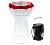 Wambooka Red Ruby Darbuka - Modalità audio asciutto e bagnato, testa da 22 cm, leggero tamburo professionale con tasti di accordatura in ottone e custodia imbottita, lunghezza 43 cm, ideale per uso