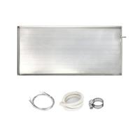 WAMJ AQDY Bacinella Raccogli Condensa Universale, Vaschetta di Raccolta Condensa in Acciaio Inox da 2 M/7 Piedi per Sistemi di Condizionatori Split a Pompa di Calore(84x38x3cm (33x15x1in))