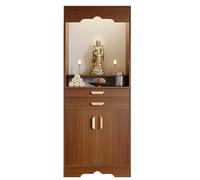 WAMJ AQDY Mobiletto per Altare Buddista, Tavolo per Altare Spirituale, Tavolo per Offerte in Legno, per Tributi di Pooja e Incenso(Brown,80cm/31.5in)