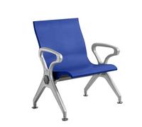 WAMJ AQDY Sedie per Sala D'attesa in Pu con Braccioli, Panca per Reception in Aeroporto, Arredamento per Sala D'attesa per Ufficio, Clinica, Aeroporto, Ospedale, Barbiere, Salone di Bellezza(Blue)